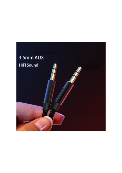 Apple iPhone Samsung Xiaomi Huawei Oppo Uyumlu Örme 3,5mm. Aux Çelik Örgü Araç Ev Müzik Video Ses Kablosu. fiyatları