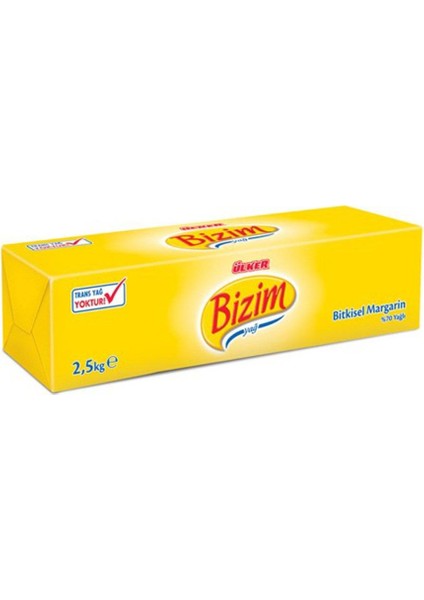 Bizim Blok Margarin %70 Yağlı 2,5 kg