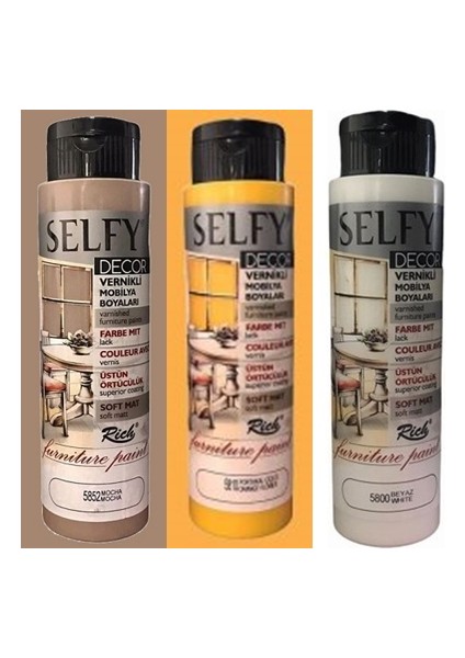 Selfy Decor Vernikli Boya 3'lü