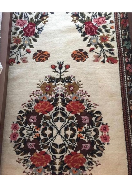 Milas El Dokuma Halı Kilim Halı El Dokuma Madalyon Motif Ebat