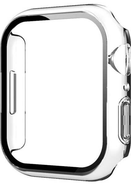 Apple Watch 7 45 mm Uyumlu Ekran Koruyucu Kasa Koruma  Full Body Gard Tüm Gövde Koruyucu Tam Koruma Şeffaf