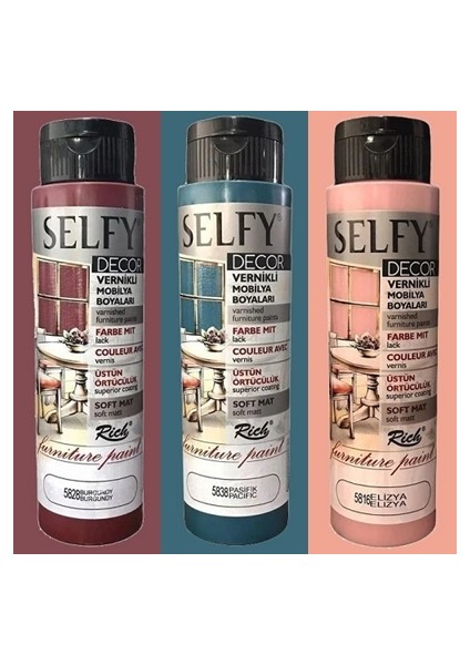 Selfy Decor Vernikli Boya 3'lü