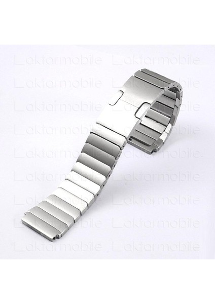 Huawei Watch Gt 3 46 mm Uyumlu Metal Kordon Baklalı Model Paslanmaz Çelik Kayış Kelebek Tokagümüş