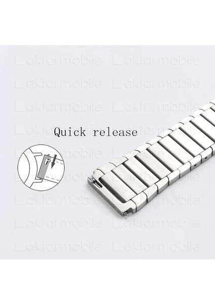 Huawei Watch Gt 3 46 mm Uyumlu Metal Kordon Baklalı Model Paslanmaz Çelik Kayış Kelebek Tokagümüş fırsatları