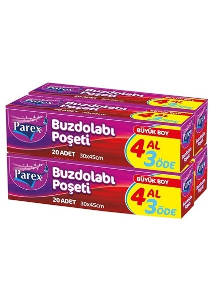 Buzdolabı Poşeti 4 Al 3 Öde Büyük fiyatları
