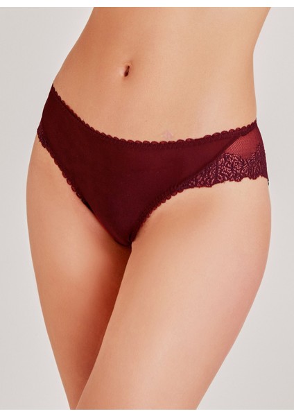 Dantel Detaylı Bordo Kadın Külot fiyatları