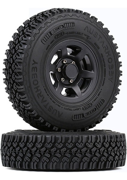 4pc Rc Lastikler ve Tekerlek Rım Seti 1.55 Beadlock 1/10 Buggy Off-Road Siyah Için (Yurt Dışından)