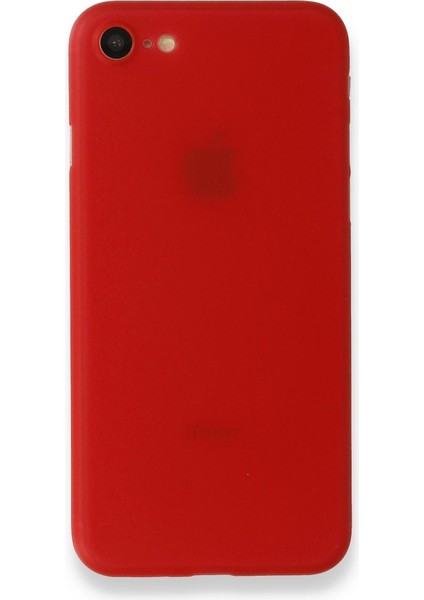 Apple iPhone 8 Kılıf A+ Ultra Ince Sert Kapak Kırmızı