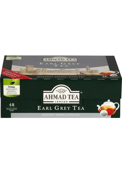 Ahmad Tea Earl Grey 48'li Demlik Poşet Çay