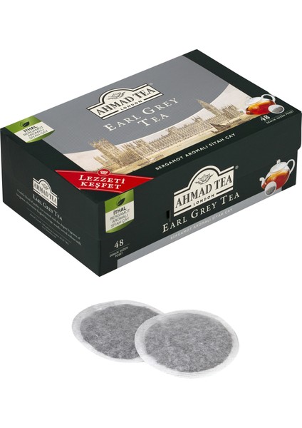 Ahmad Tea Earl Grey 48'li Demlik Poşet Çay