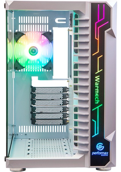 x Warmech Beyaz Temp. Cam Rgb Atx Kasa 4*12 Rgb Fan fiyatları