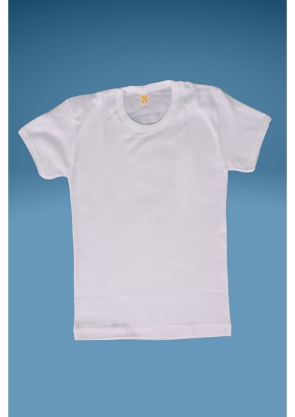 3 Lü Paket Pamuk Ribana Ekrek Çocuk Yarım Kol 0 Yaka Fanila