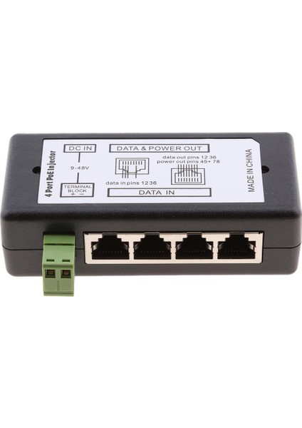 4 Port Poe Enjektör Ethernet Anahtarı Aile Izleme Için Güç Kaynağı (Yurt Dışından)