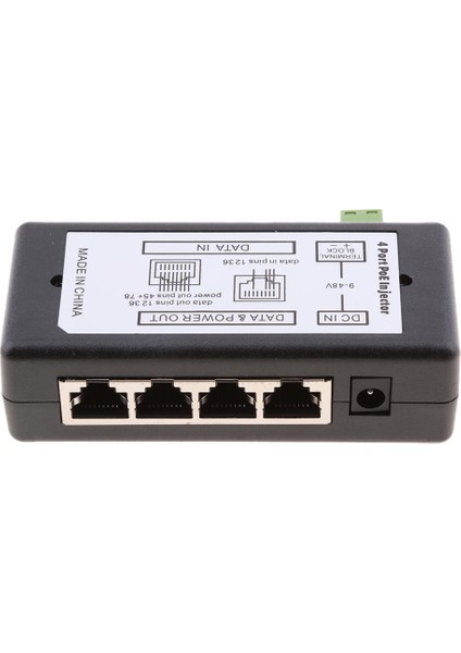 4 Port Poe Enjektör Ethernet Anahtarı Aile Izleme Için Güç Kaynağı (Yurt Dışından)