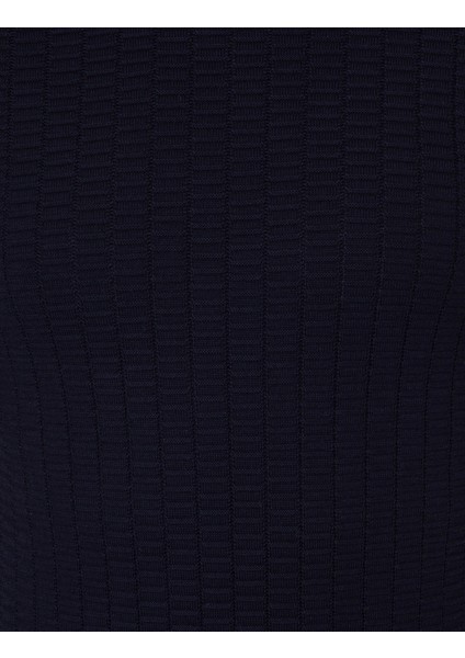 Erkek Lacivert Slim Fit Kazak 50248530-VR033