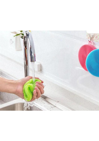 Silikon Bulaşık Yıkama Fırçası Tükenmeyen (2 Adet) modelleri