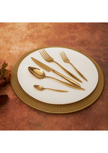 Ilıca Gold 30 Parça 6 Kişilik Çatal Kaşık Bıçak Seti