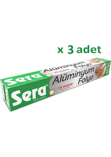 Alüminyum Folyo 15 M x 3 Adet