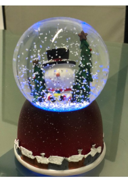 Işıklı Müzikli Kardan Adam Kar Küresi