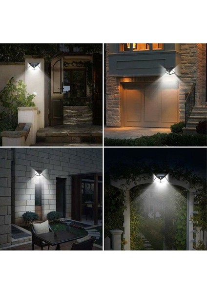 114 Ledli Solar Güneş Enerjili Bahçe Aydınlatması Hareket Sensörlü Lamba 3 Modlu Cob LED