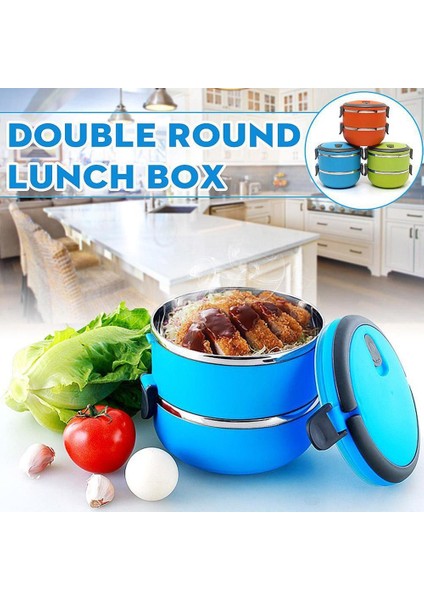 Yalıtımlı Öğle Yemeği Kutusu Çift Katmanlı (Yurt Dışından) modelleri