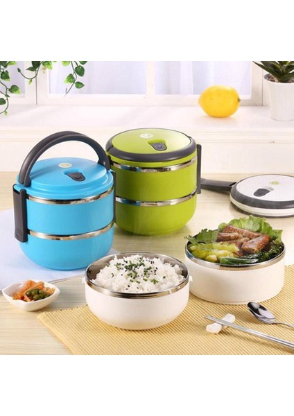 Yalıtımlı Öğle Yemeği Kutusu Çift Katmanlı (Yurt Dışından)