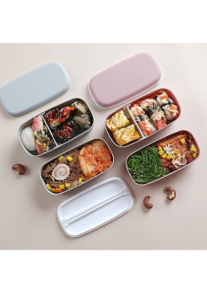 Çubuklarla Çift Katmanlar Öğle Yemeği Kutusu Mikrodalgalar (Yurt Dışından) modelleri