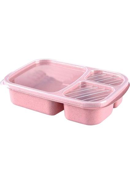 Öğle Yemeği Kutusu Yeniden Kullanılabilir 3 Bölmeli Plastik (Yurt Dışından)