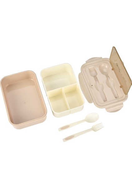 Plastik Üç Bölmeler Öğle Yemeği Kutusu (Yurt Dışından)
