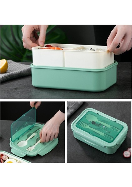 Mikrodalgaya Uygun Bento Kutusu Japon Sofra Takımı (Yurt Dışından)