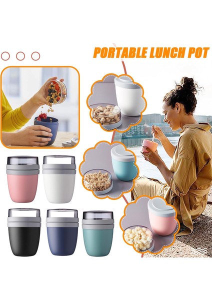 Taşınabilir Öğle Yemeği Pot Öğle Yemeği Kupası Yaratıcı Seyahat Koruma Kase (Yurt Dışından) fiyatları