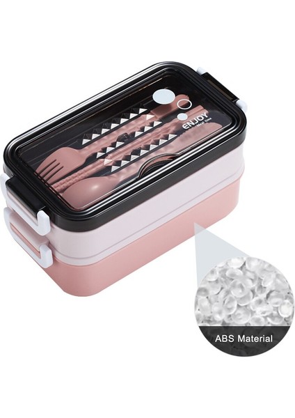 Öğle Yemeği Kutusu 2 Katmanlar Mikrodalga Isıtma (Yurt Dışından)