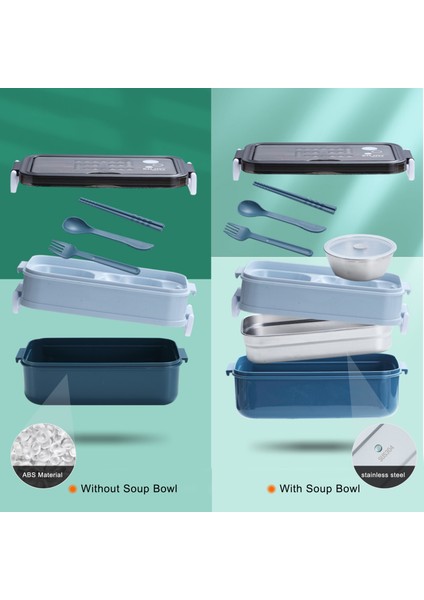 Öğle Yemeği Kutusu 2 Katmanlar Mikrodalga Isıtma (Yurt Dışından) modelleri