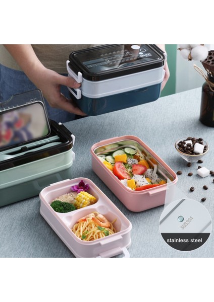 Öğle Yemeği Kutusu 2 Katmanlar Mikrodalga Isıtma (Yurt Dışından) fırsatları
