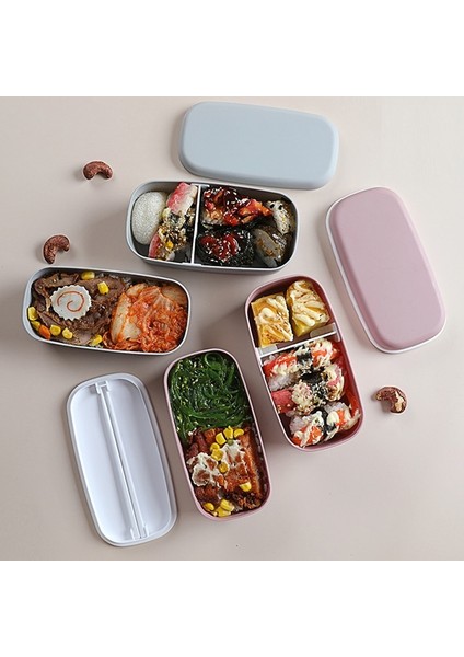 Çocuklar Öğle Yemeği Kutusu Mikrodalgaç Bölmeleri ile Isıtmalı (Yurt Dışından) indirimleri