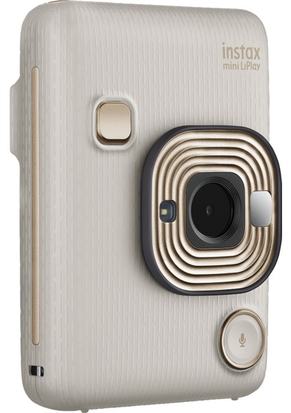 Instax Mini Liplay Hybrid Beige Gold Fotoğraf Makinesi Çantalı Hediye Seti 3 modelleri