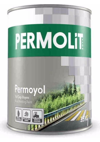 Permoli̇t Permoyol Yol Çi̇zgi̇ Boyası Sarı 3,5 kg