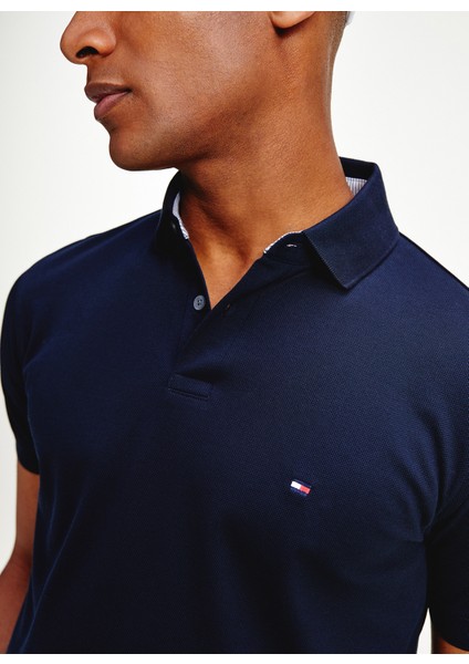 Tommy Hilfiger Polo Yaka Mavi Erkek T-Shirt