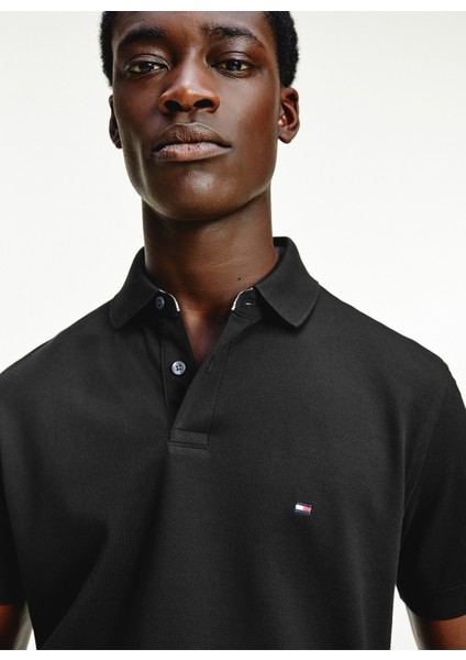 Polo Yaka Siyah Erkek T-Shirt