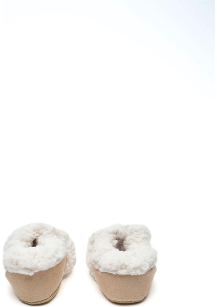 Suni Yünlü Peluş Ekru Süet Kaydırmaz Taban Patik indirimleri