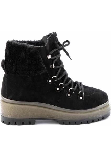 Siyah Süet Kadın Bot & Bootie K02669074102