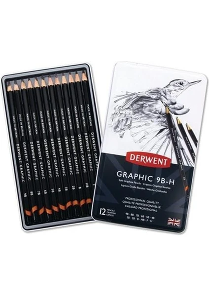 Graphic Pencil Soft 12'li Teneke Kutu