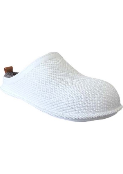 12464 Beyaz Erkek Kışlık Ev Içi Terlik