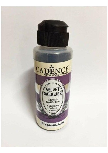 Velvet Shımmer Metalik Kadife Tozu Vs-07 Siyah 120ML