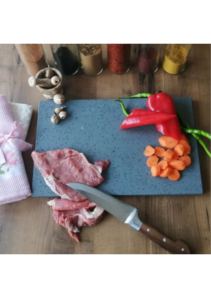 Gri Mermer Kesme Tahtası