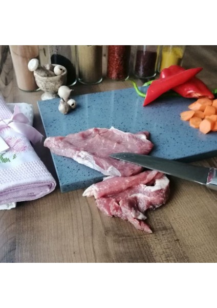 Gri Mermer Kesme Tahtası