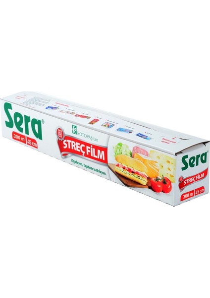 Sera-Streç Film Wrap 8 Mikron 45X300 M