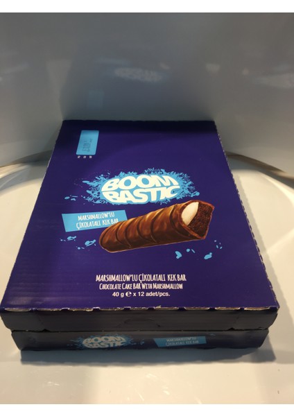 Boombastıc Marshmallowlu Çikolatalı Kek Bar 12 x 40 gr fiyatları