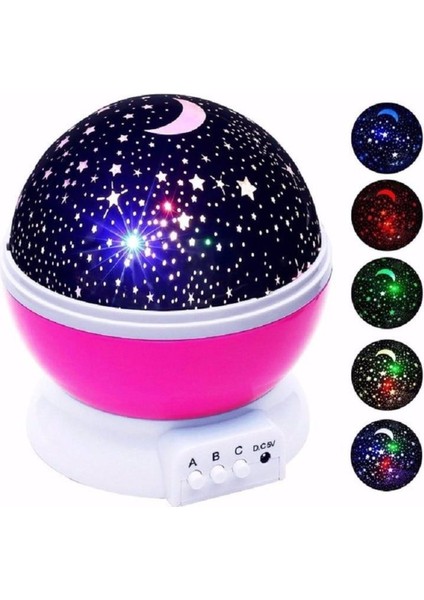 Starmaster Renkli Yıldız Gökyüzü Projeksiyon Gece Lambası