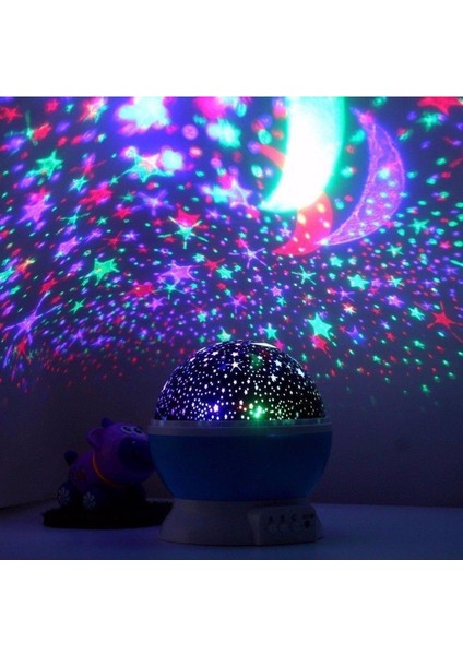 Starmaster Renkli Yıldız Gökyüzü Projeksiyon Gece Lambası